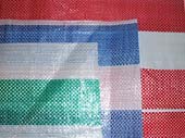 Light weight candy stripe tarpaulin
